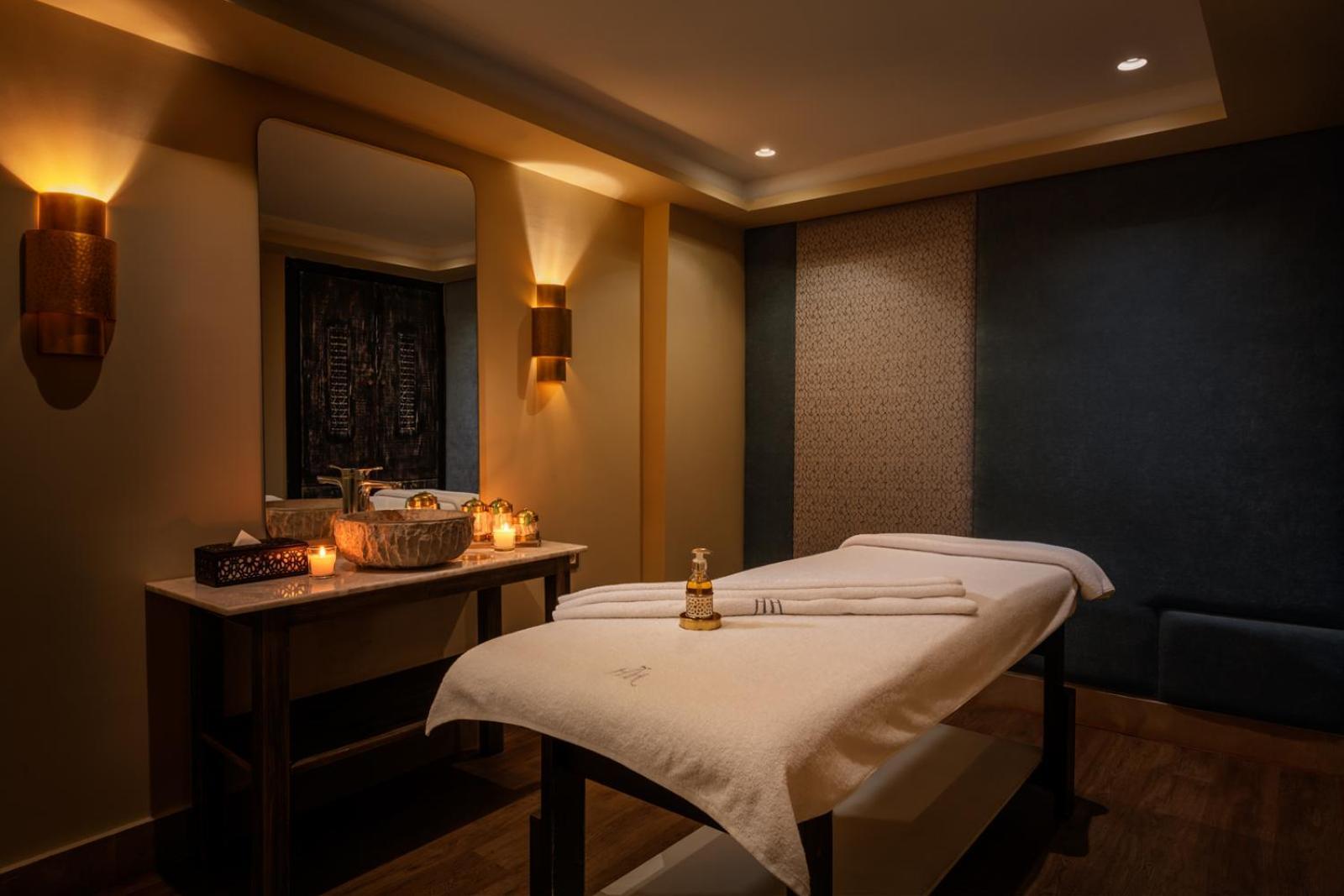 イヴェルナージュ ホテル アンド スパ マラケシュ エクステリア 写真 A treatment room at the spa