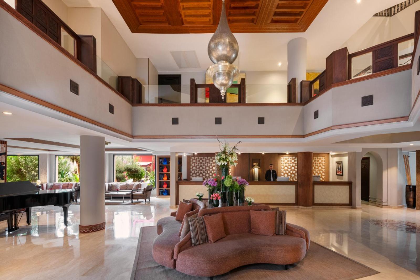 イヴェルナージュ ホテル アンド スパ マラケシュ エクステリア 写真 The lobby of the hotel